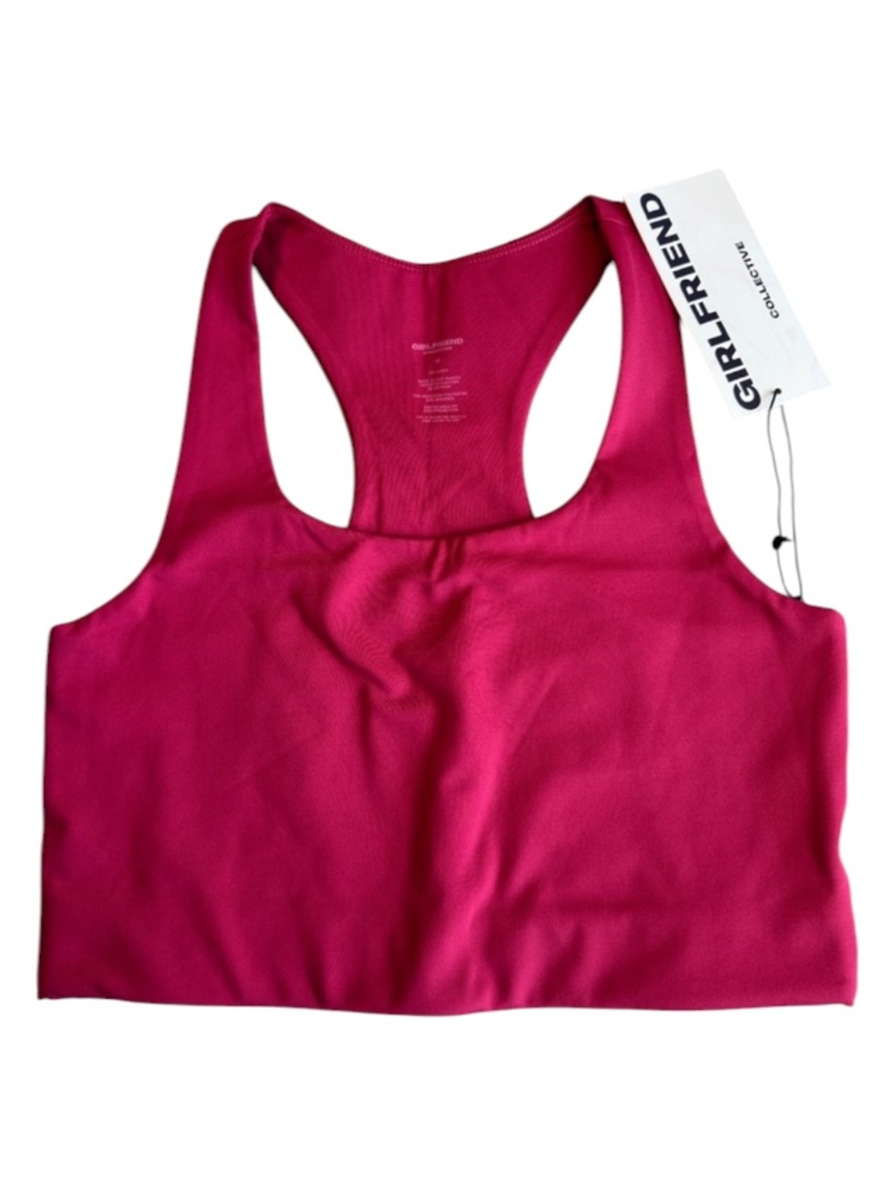 NWT Girlfriend Collective Paloma Sports Bra Garnet Size Medium